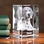 Zdjęcie Twojego pieska - grawer 3D w szkle KP-03 (80x120x80 mm)