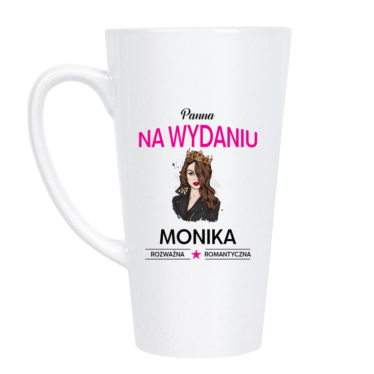 Kubek Latte MAX z nadrukiem PANNA NA WYDANIU na prezent