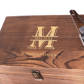 Zestaw do whisky dla świadka z grawerem „WYBORNY ŚWIADEK”