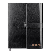 Skórzany notes GRAWER IMIENIA - personalizowany prezent dla niej