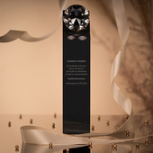 Statuetka Trofeum z diamentem DIAMENTY BIZNESU dla KOBIETY SUKCESU