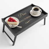 Stolik śniadaniowy z grawerem DLA PANI – prezent dla żony, znajomej, nauczycielki