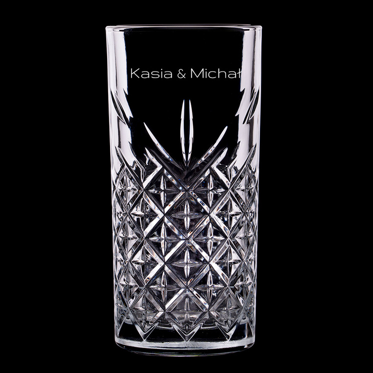 Zestaw 4 eleganckich szklanek 365 ML GRAWER IMION – prezent dla pary