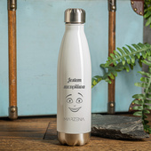Butelka termiczna na prezent dla szczęśliwej osoby z grawerem JESTEM SZCZĘŚLIWA