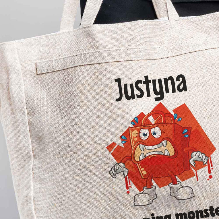 Torba na zakupy SHOPPING MONSTER dla ZAKUPOHOLICZKI