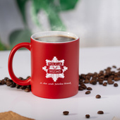 Kubek ceramiczny z grawerem odznaki policyjnej – personalizowany