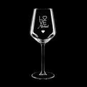 PERSONALIZOWANY kieliszek do wina białego dla KOCHANEJ OSOBY