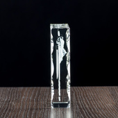 Pamiątka Chrztu Zdjęcie wygrawerowane w krysztale - Aniołek 3D