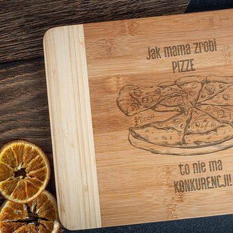 Deska do krojenia z grawerem PREZENT DLA MAMY personalizowany