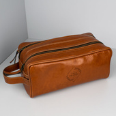 Grawerowana kosmetyczka ze skóry PREZENT DLA NIEGO z twoim projektem