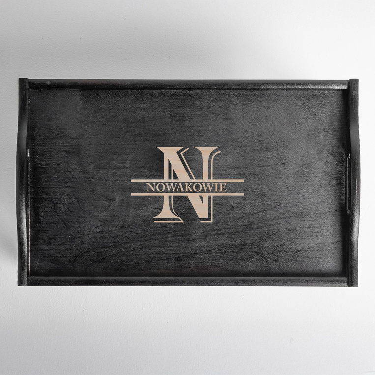 Personalizowany Stolik śniadaniowy z grawerem PREZENT NA ROCZNICĘ PARAPETÓWKĘ