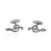 Spinki do mankietów KLUCZ WIOLINOWY – prezent DLA MUZYKA