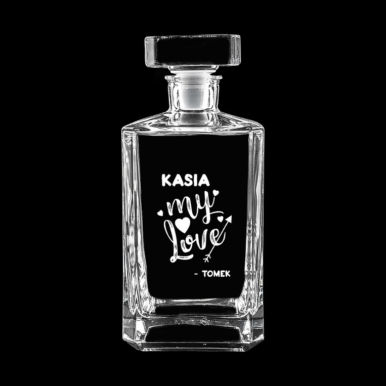 Karafka DLA UKOCHANEJ z twoją personalizacją