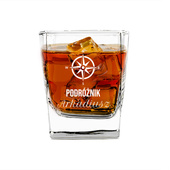 Szklanka do whisky z grawerem DLA PODRÓŻNIKA na prezent