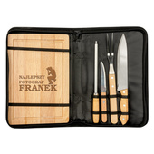 Zestaw przyborów do grilla z grawerowaną deską DLA FOTOGRAFA