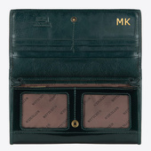 Elegancki zielony portfel damski Wittchen z personalizacją - na prezent