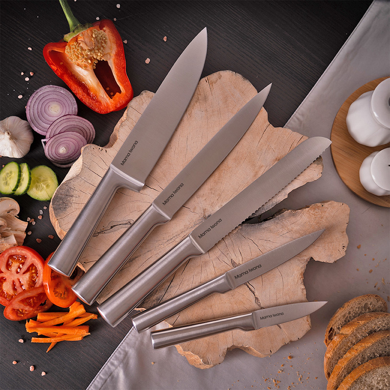 Zestaw 5 noży z grawerem – prezent DLA MAMY