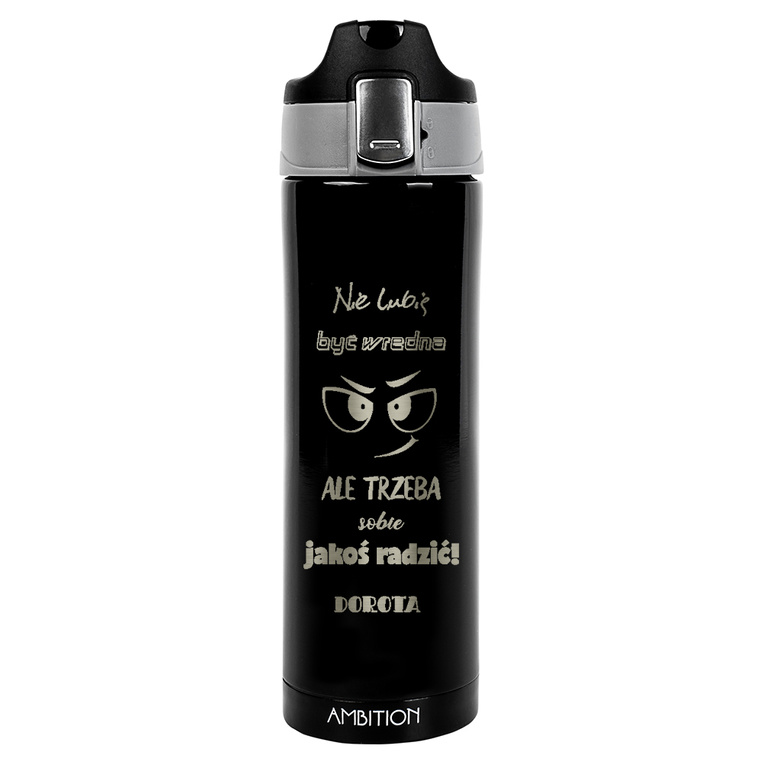 PREZENT DLA NIEJ Kubek termiczny z grawerem NIE LUBIĘ BYĆ WREDNA