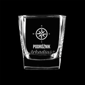 Szklanka do whisky z grawerem DLA PODRÓŻNIKA na prezent