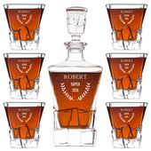 Zestaw do whisky z grawerem SUPER TATA – prezent dla taty