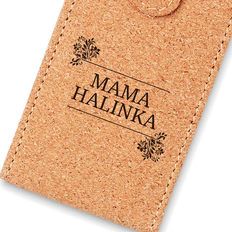 Zestaw do manicure w korkowym etui DLA MAMY z twoim grawerem
