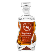 Karafka łamana do whisky PREZENT NA 45 URODZINY z grawerem