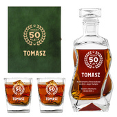 Zestaw do nalewek i whisky - PREZENT NA URODZINY 30 40 50 60
