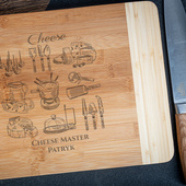 Deska do krojenia z grawerem CHEESE MASTER dla SMAKOSZA SERÓW