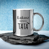 PERSONALIZOWANY KUBEK z nadrukiem NAJLEPSZY TATA + IMIĘ