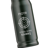 Personalizowany termos POCISK z grawerem – PREZENT DLA SMAKOSZA KAWY