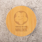 Otwieracz do butelek dla kibica piłki nożnej z grawerem KIBICUJĘ BO LUBIĘ + IMIĘ