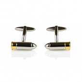 Spinki do mankietów NABÓJ – prezent DLA STRZELCA ŻOŁNIERZA