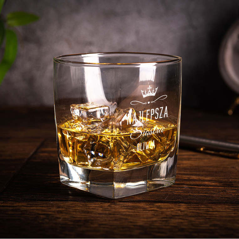 Szklanka do whisky z grawerm DLA NAJLEPSZEJ SIOSTRY + IMIĘ