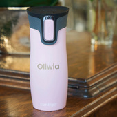 Kubek termiczny różowy Contigo - GRAWER IMIENIA - prezent dla niej