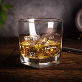 GRAWEROWANA szklanka do whisky na 60 URODZINY