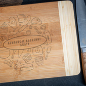 Deska do krojenia z grawerem REWOLUCJE KUCHENNE prezent DLA DZIEWCZYNY