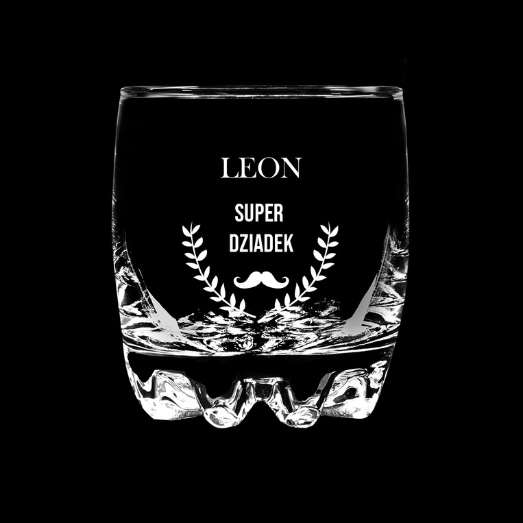 Grawerowana szklanka do whisky dla SUPER DZIADKA