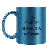 PERSONALIZOWANY kubek z nadrukiem SUPER BABCIA + IMIĘ