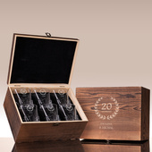 Personalizowane Szklanki Lodowe na 20 ROCZNICĘ ŚLUBU w eleganckiej skrzynce