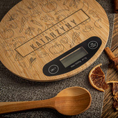 Waga kuchenna z grawerem ZDROWA KUCHNIA KATARZYNY twoja personalizacja