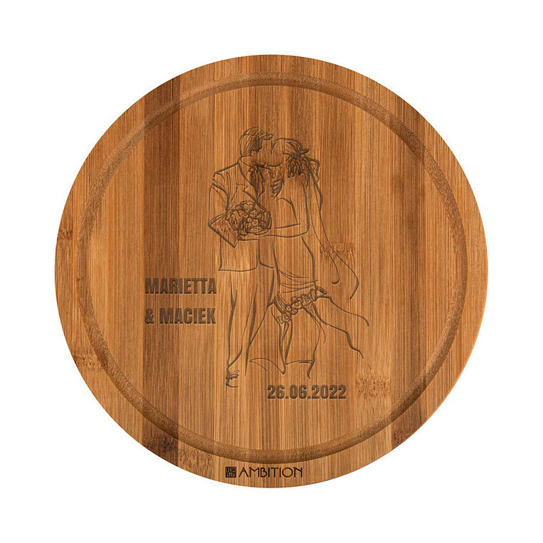 Deska do krojenia z GRAWEREM NA ROCZNICĘ PARAPETÓWKĘ