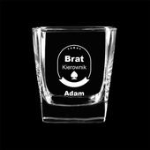 PERSONALIZOWANA szklanka do whisky DLA BRATA KIEROWNIKA