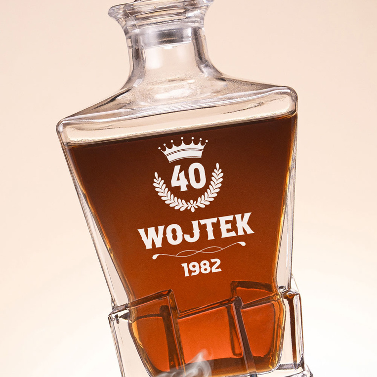 Karafka Lodowa z grawerem na 40 urodziny – PREZENT Z KLASĄ