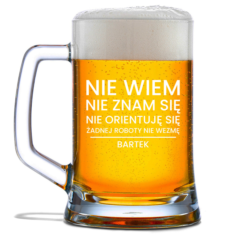 Kufel z żartobliwym grawerem – PREZENT Z HUMOREM dla bliskiej osoby