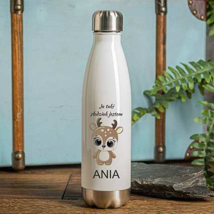 Butelka termiczna z nadrukiem JA TAKI SŁODZIAK JESTEM + IMIĘ