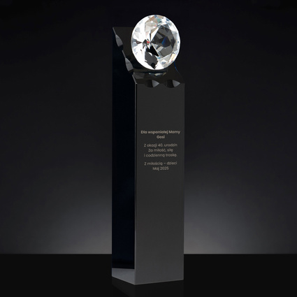 Statuetka z diamentem DLA MAMY – prezent na 40. urodziny