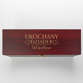 Pudełko do wina z akcesoriami UKOCHANY DZIADEK