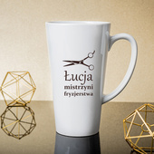 Kubek Latte Max z personalizowanym nadrukiem DLA FRYZJERKI