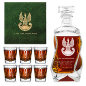 Grawerowany zestaw do whisky dla żołnierza odchodzącego na emeryturę