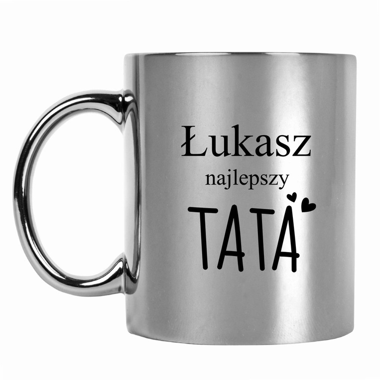 PERSONALIZOWANY KUBEK z nadrukiem NAJLEPSZY TATA + IMIĘ